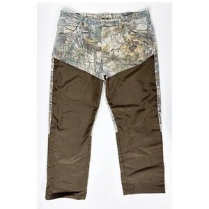 Wrangler Pro Gear Camo Double Front Brush Hunting Pants‎ Mens 40x30 Realtree